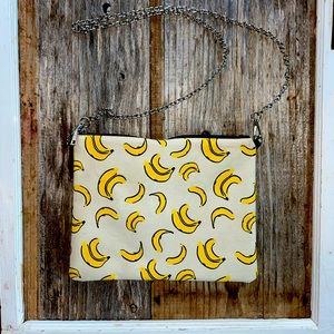 Banana Print Bag - Cream and Yellow